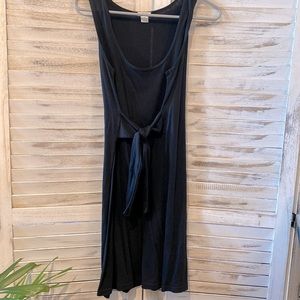 J Crew midi black cotton dress